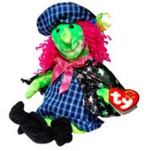 Scary Witch Ty Beanie Babies Vintage Collectible Plush